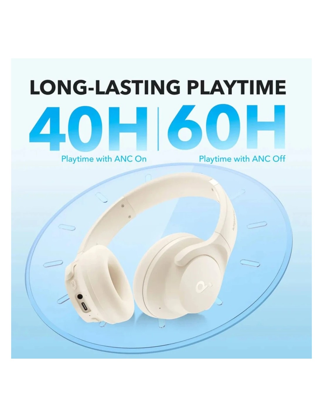 Soundcore Q20i Blanco | Auriculares en Logroño