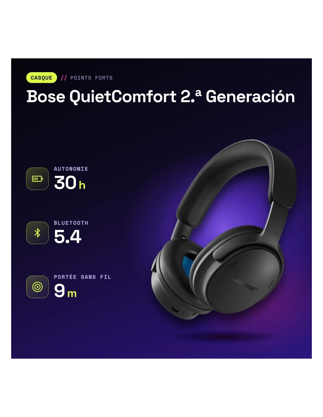Bose QuietComfort 2ª Gen Negro | Auriculares en Logroño
