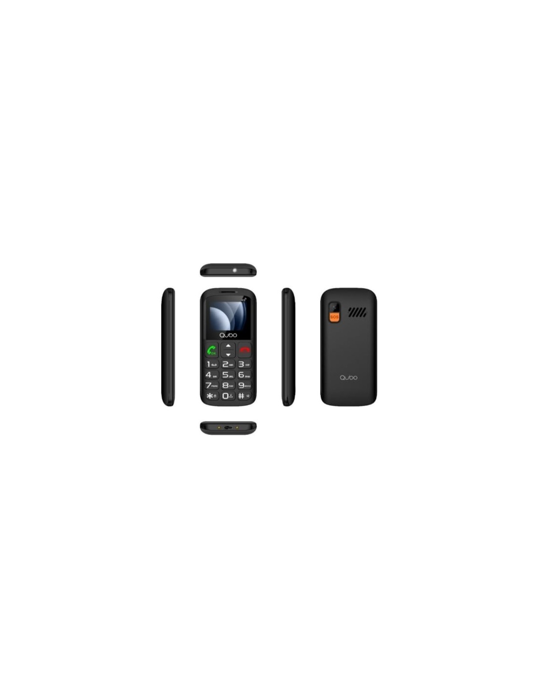 Teléfono Móvil Qubo P-186 4G para Personas Mayores | El Ocio Virtual