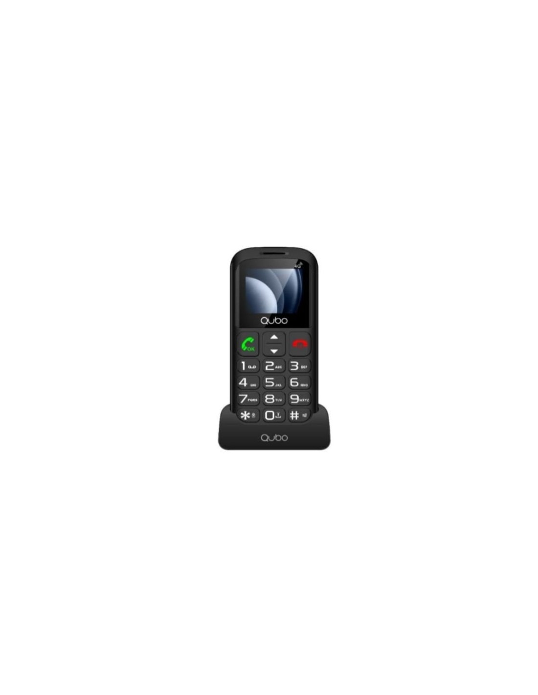 Teléfono Móvil Qubo P-186 4G para Personas Mayores | El Ocio Virtual