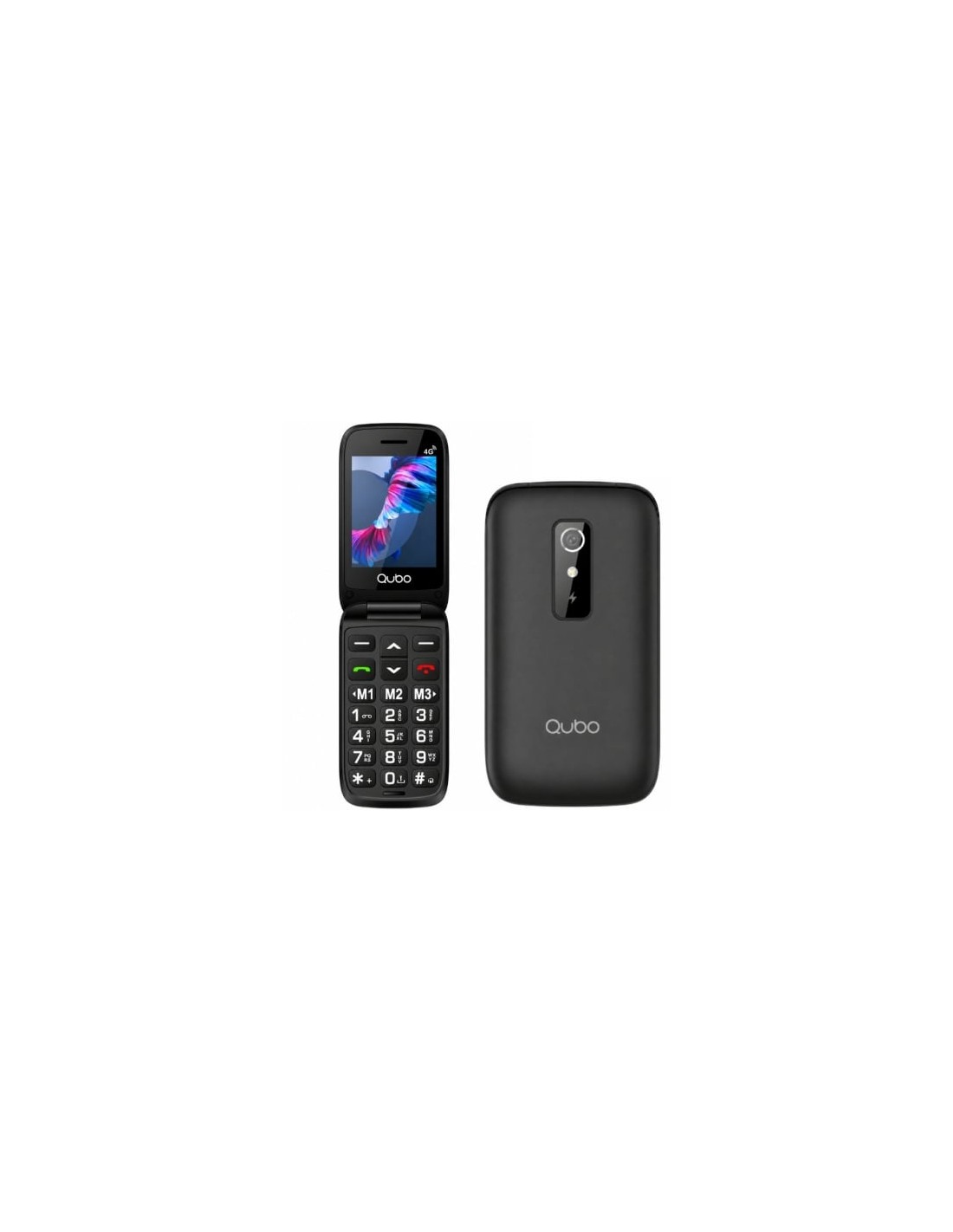 Teléfono Móvil Qubo P-220 4G para Personas Mayores | El Ocio Virtual