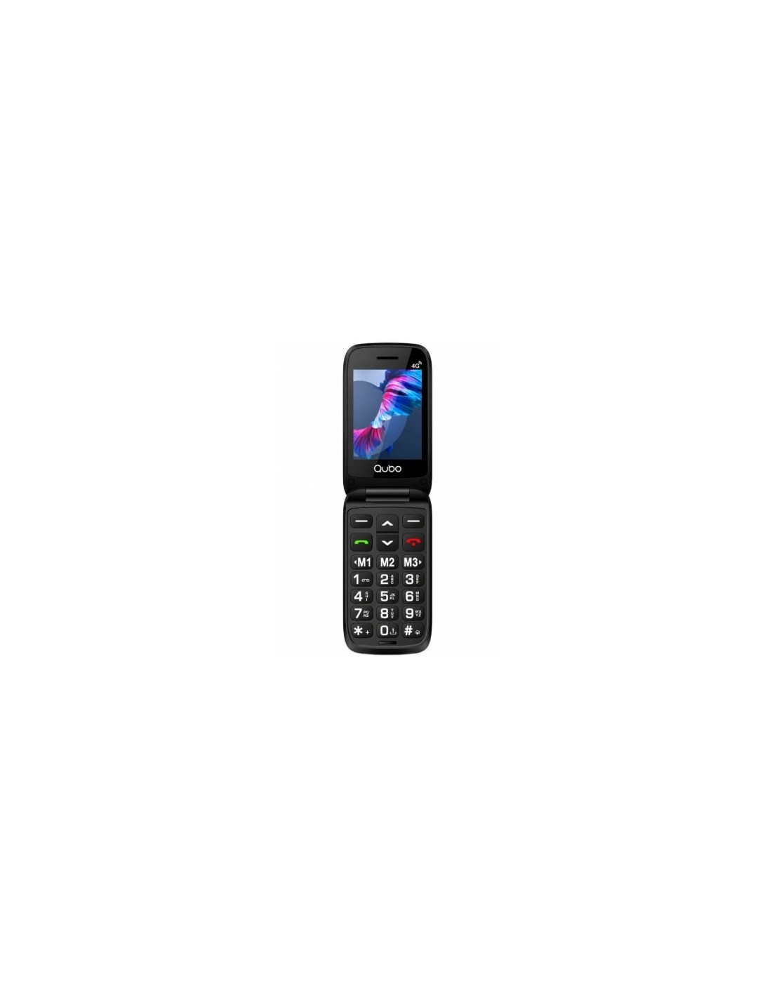 Teléfono Móvil Qubo P-220 4G para Personas Mayores | El Ocio Virtual