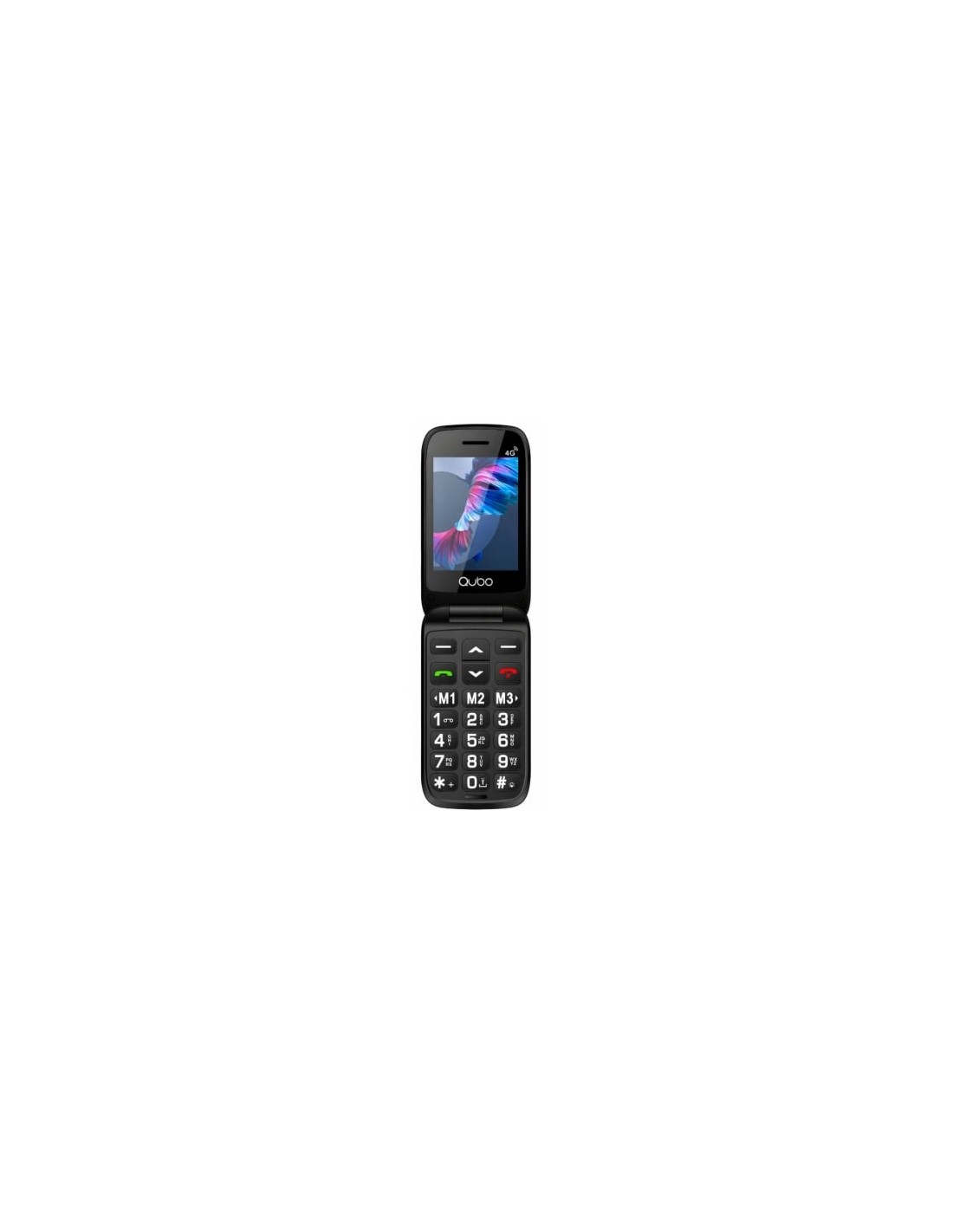 Teléfono Móvil Qubo P-221 4G para Personas Mayores | El Ocio Virtual