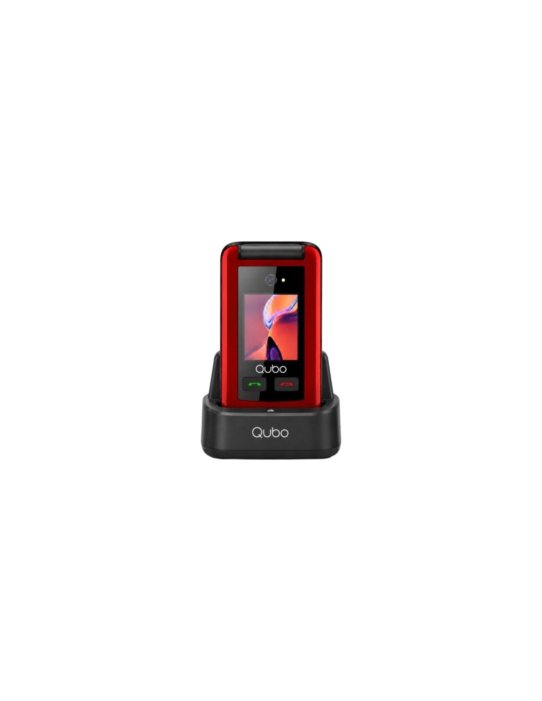 Teléfono Móvil Qubo X-247RDC 4G para Personas Mayores Rojo en Logroño