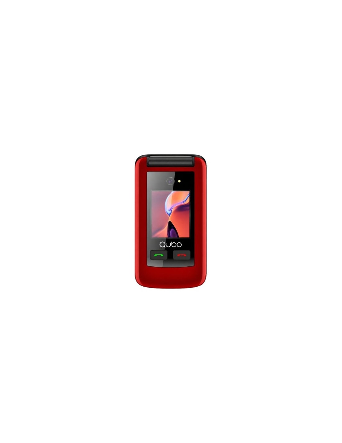 Teléfono Móvil Qubo X-247RDC 4G para Personas Mayores Rojo en Logroño