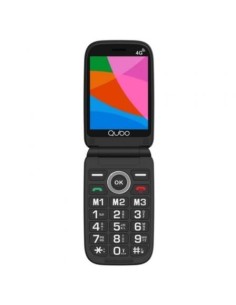 Teléfono Móvil Qubo X-340 4G para Personas Mayores Negro en Logroño