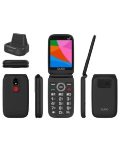 Teléfono Móvil Qubo X-340CB 4G para Personas Mayores Negro en Logroño