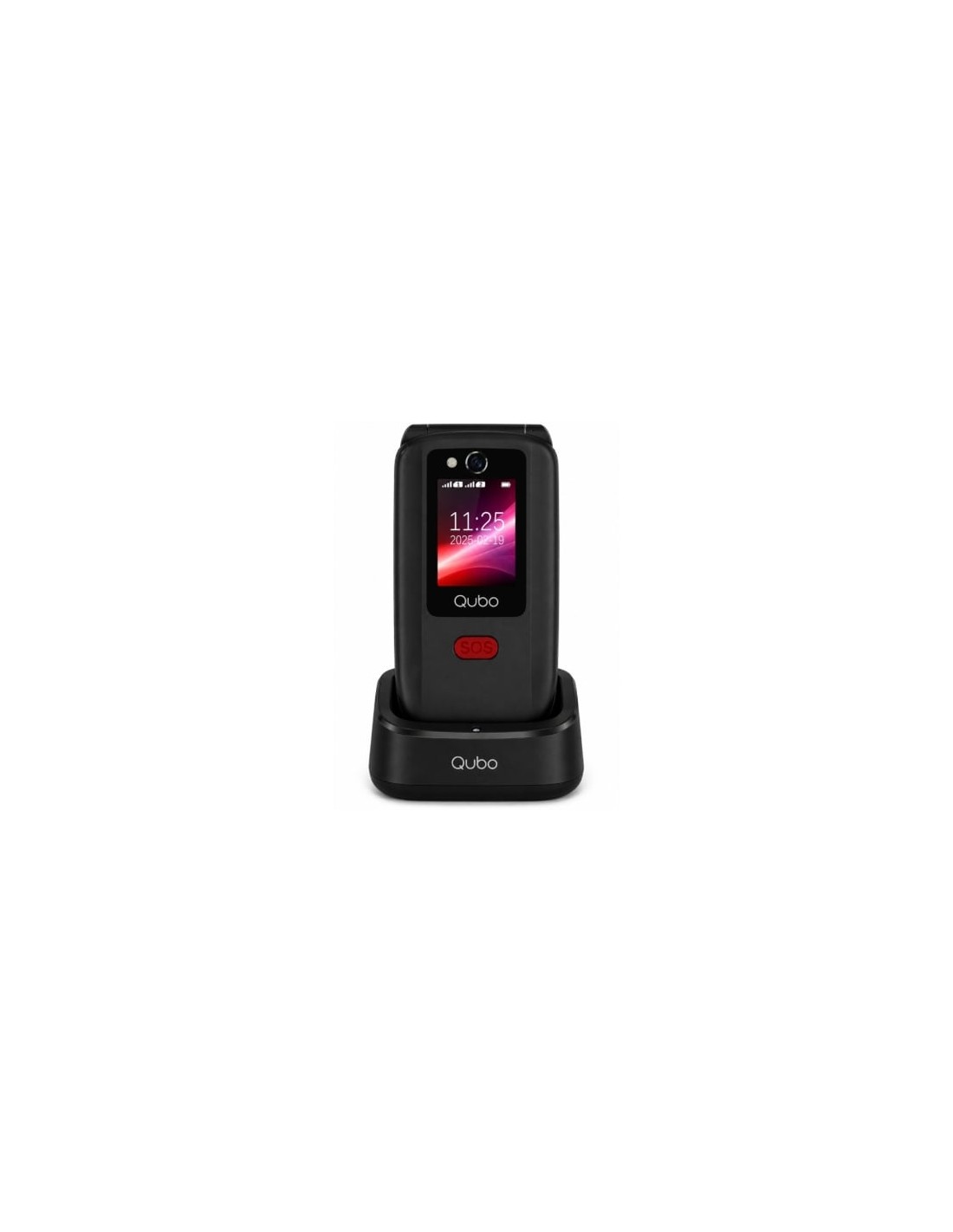 Teléfono Móvil Qubo X-D340CB 4G para Personas Mayores Negro en Logroño