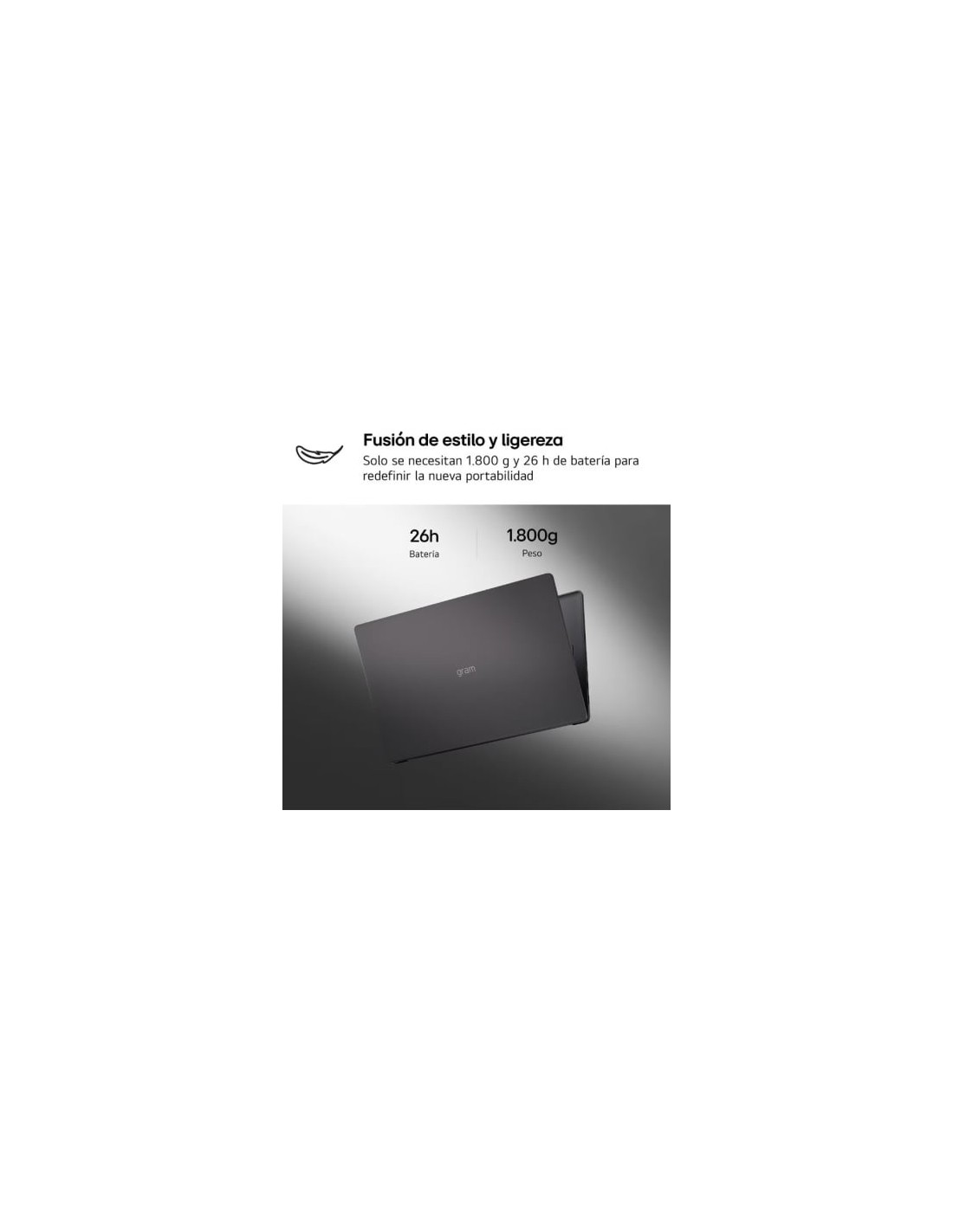 Portátil LG Gram 16UD55U-G.AX55BN 16GB/512GB en Logroño