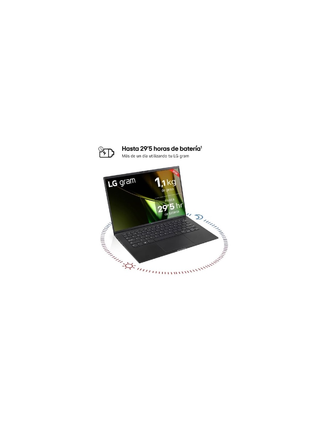 Portátil LG Gram 14ZB90S-G.AX55BN 16GB/512GB en Logroño