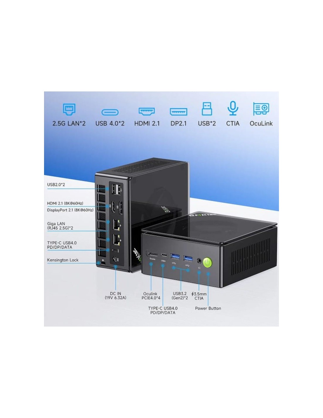 Mini PC GMKtec Nucbox K8 Plus en Logroño