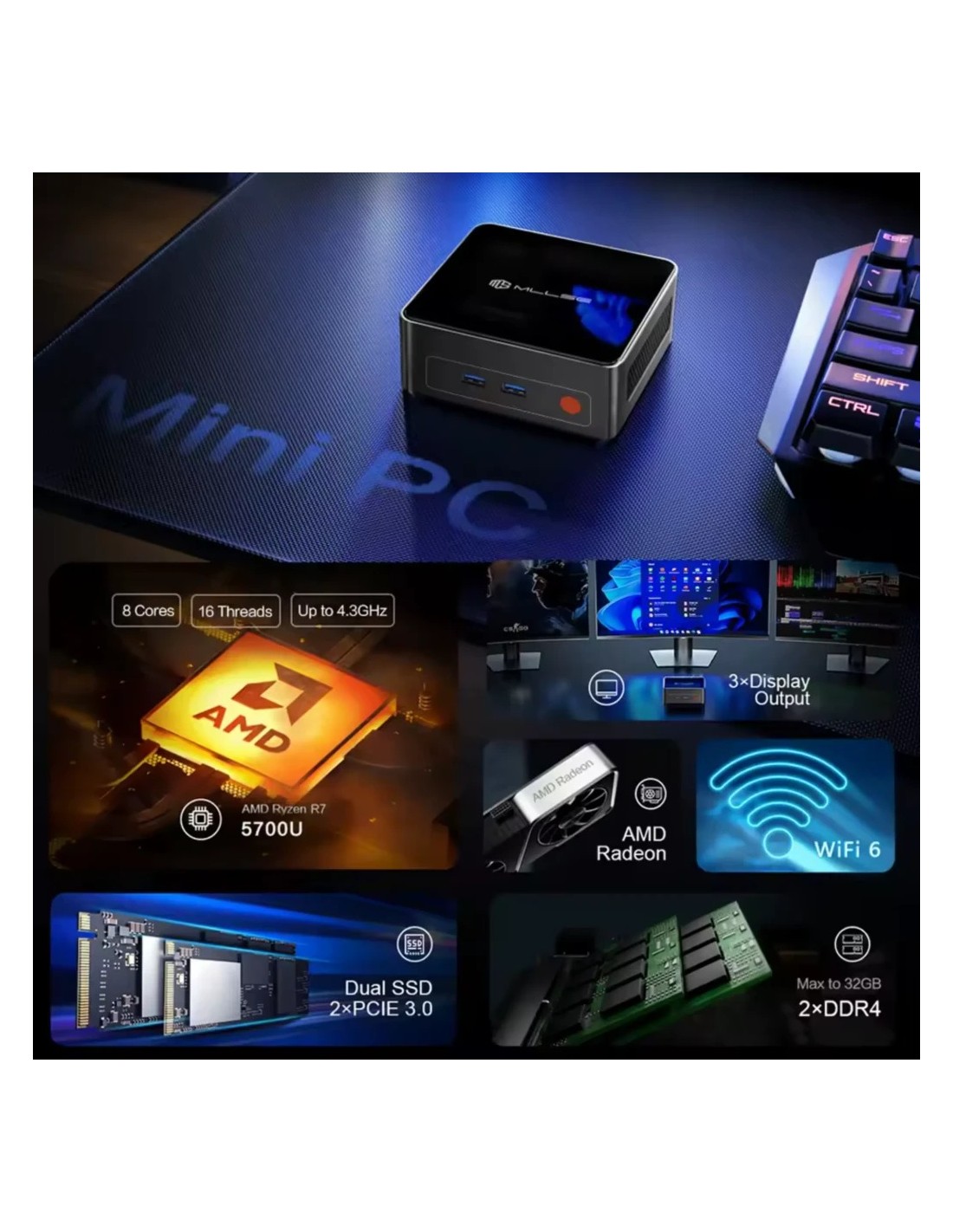 Mini PC MLLSE G1 Pro 16GB/512GB en Logroño