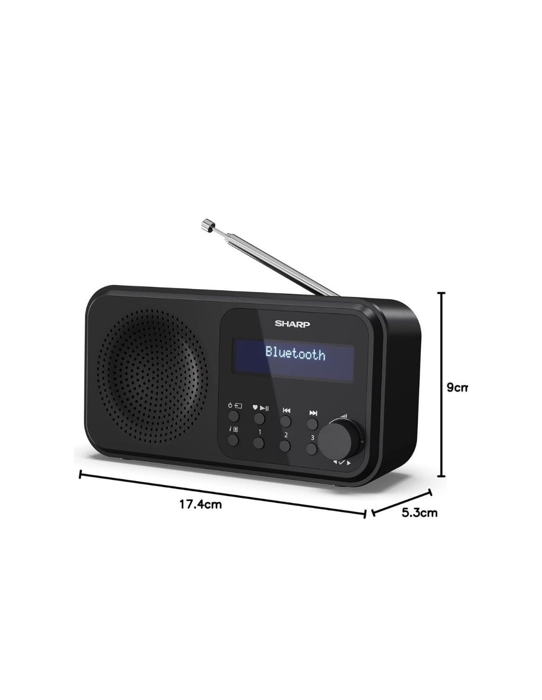 Sharp DR-P420 Bluetooth DAB+ FM Radio digital portátil en Logroño