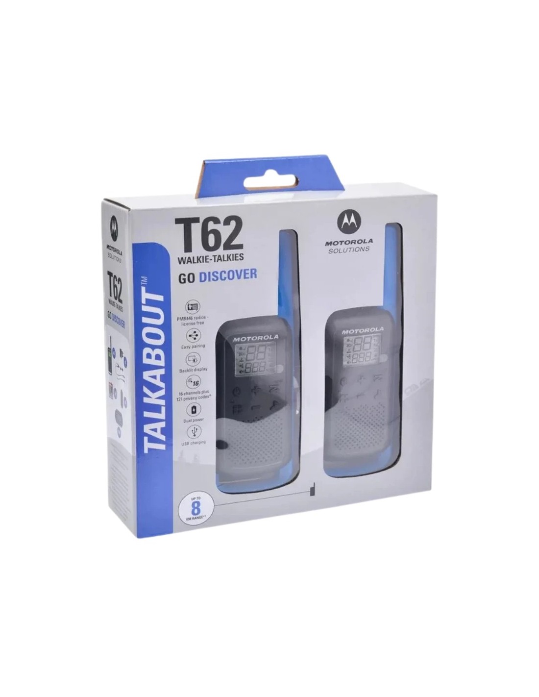 Walkie-talkie Motorola Talkabout T62 16 canales 8 km PMR446 en Logroño