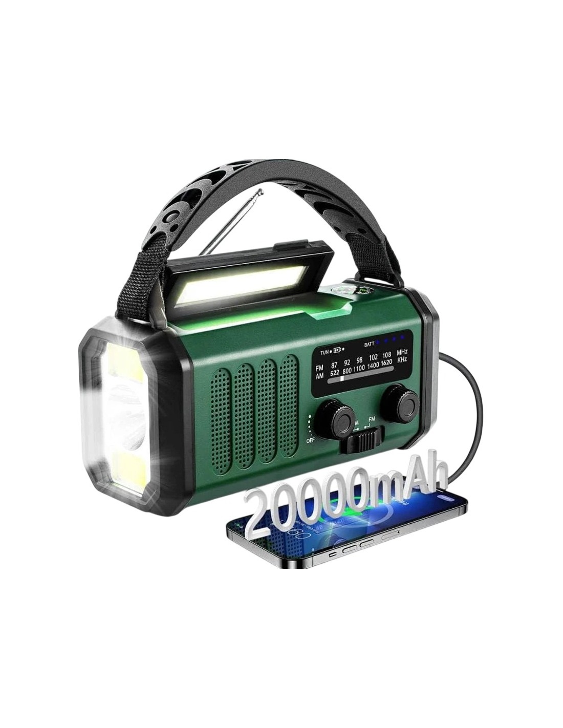 Radio de emergencia portátil en Logroño