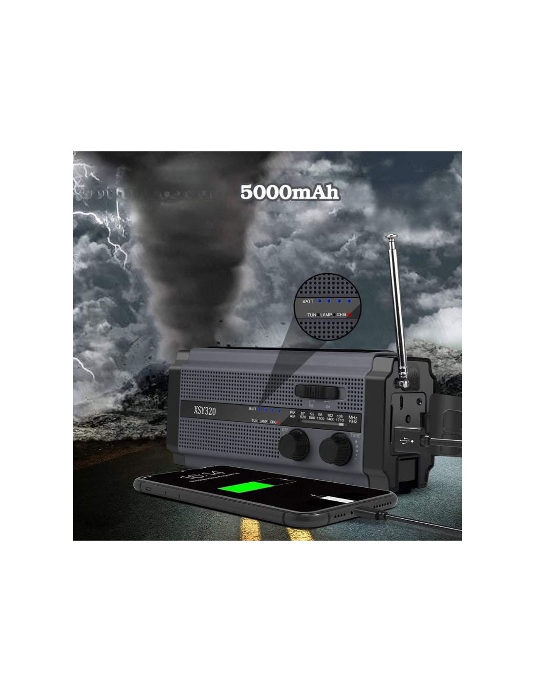 Radio de emergencia portátil XSY320 en Logroño