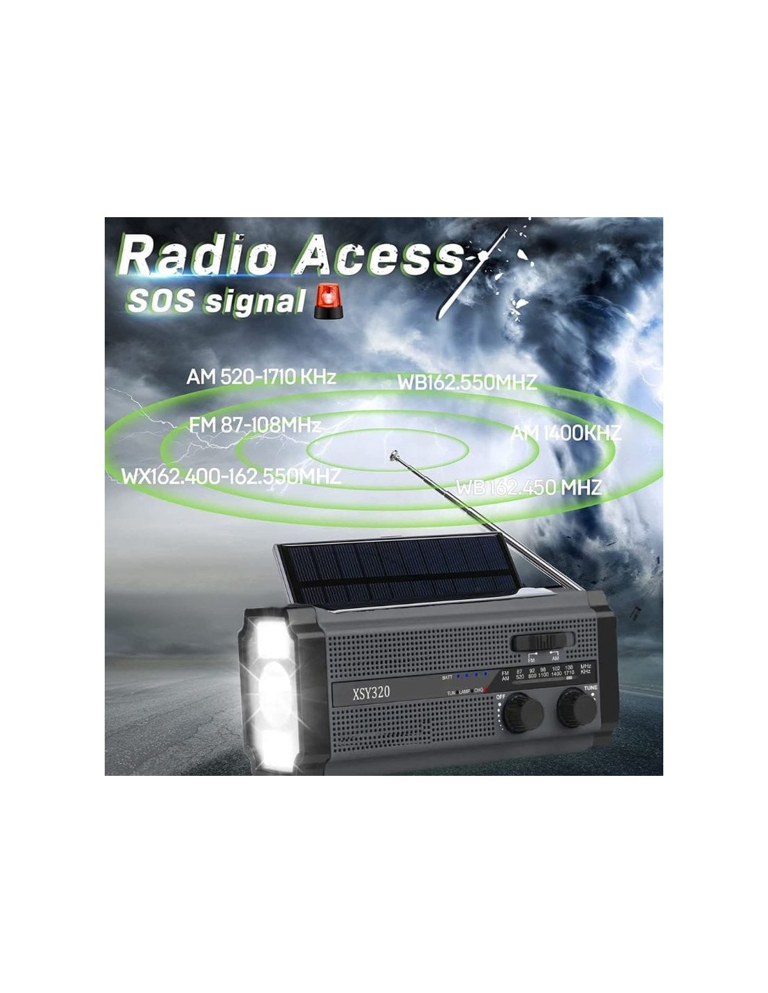 Radio de emergencia portátil XSY320 en Logroño