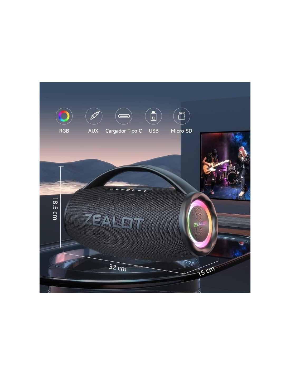 Altavoz Bluetooth Zealot S97 en Logroño
