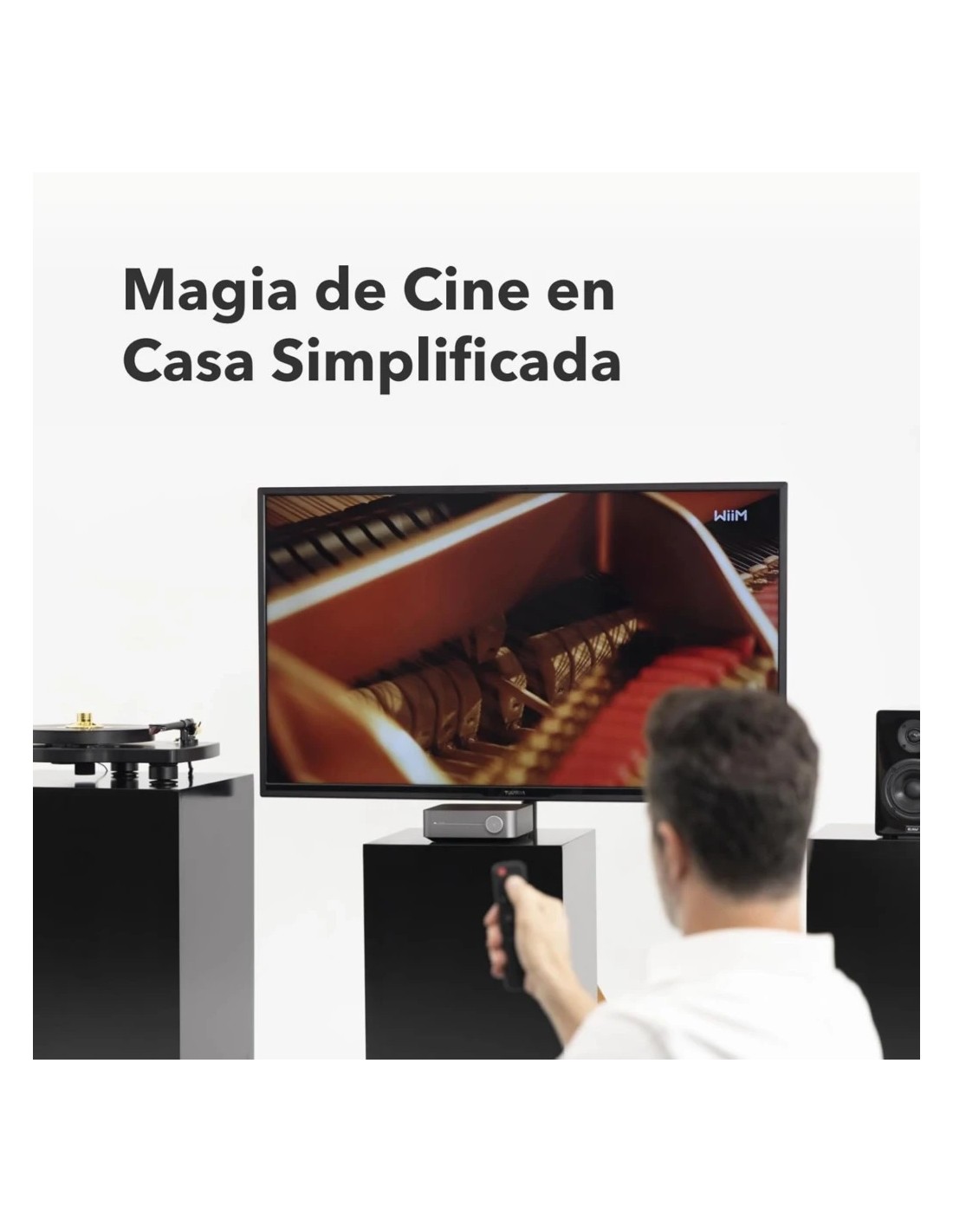 WiiM Amp Streaming Estéreo 24 bits/192 kHz por canal Bluetooth DAC WiF