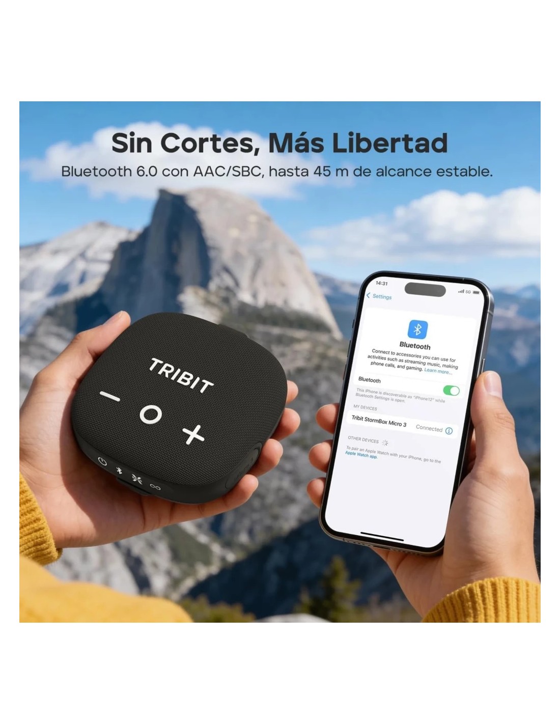Altavoz Bluetooth Tribit StormBox Micro 3 con Sonido XBass en Logroño
