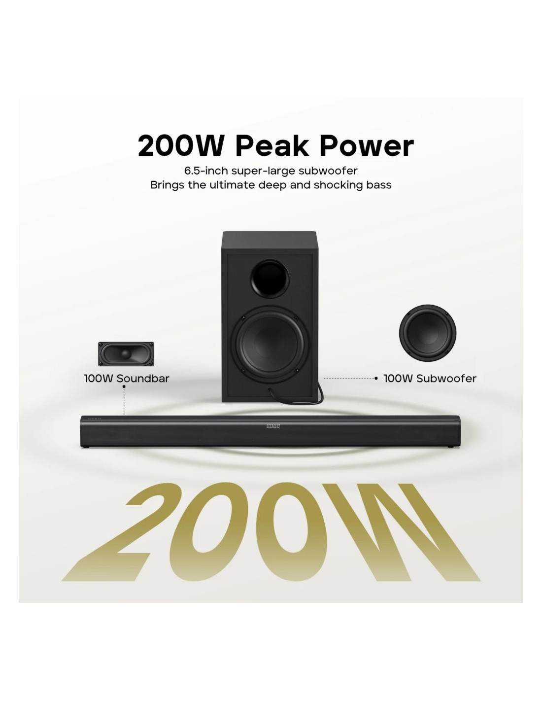 Barra de sonido Tribit Soundbar 6 Entradas 2.2 en Logroño