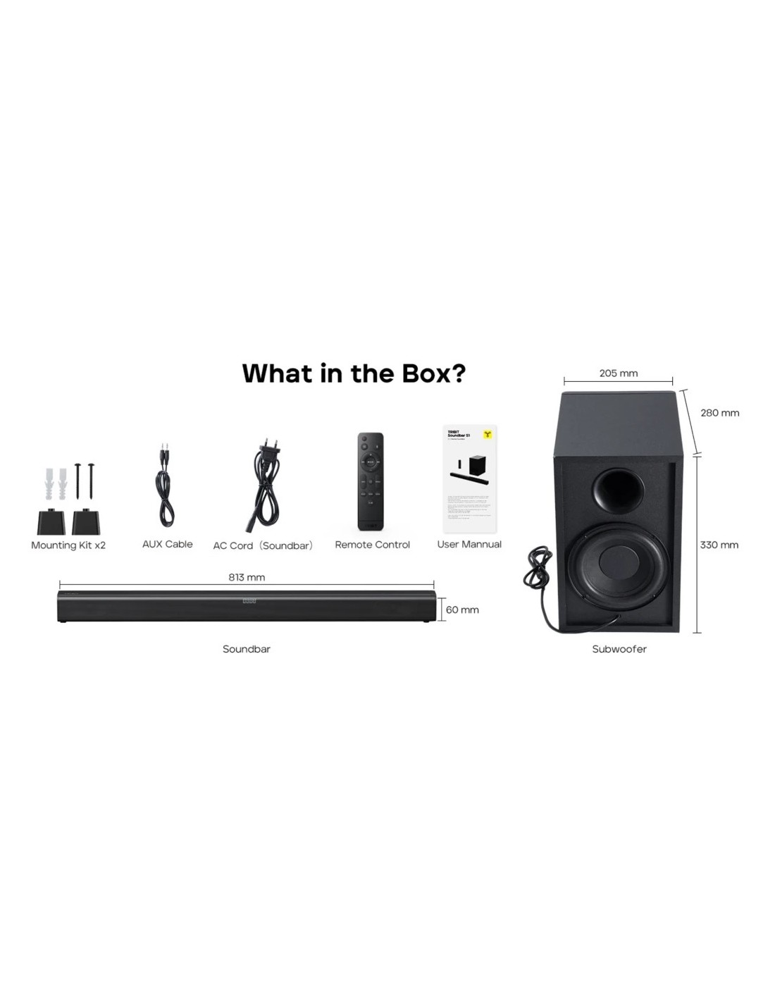 Barra de sonido Tribit Soundbar 6 Entradas 2.2 en Logroño