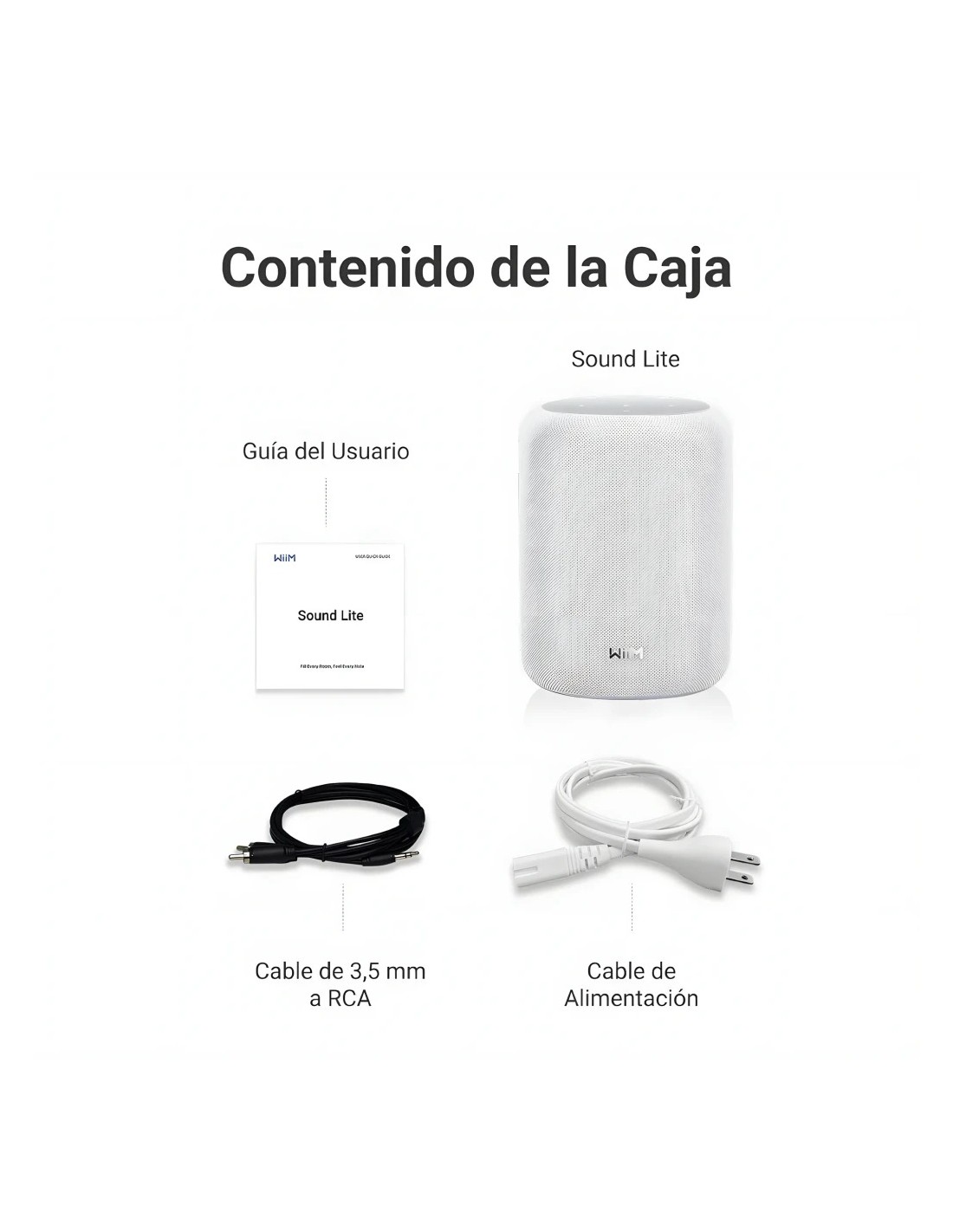 Altavoz inteligente WiiM Sound Lite compatible con Alexa en Logroño