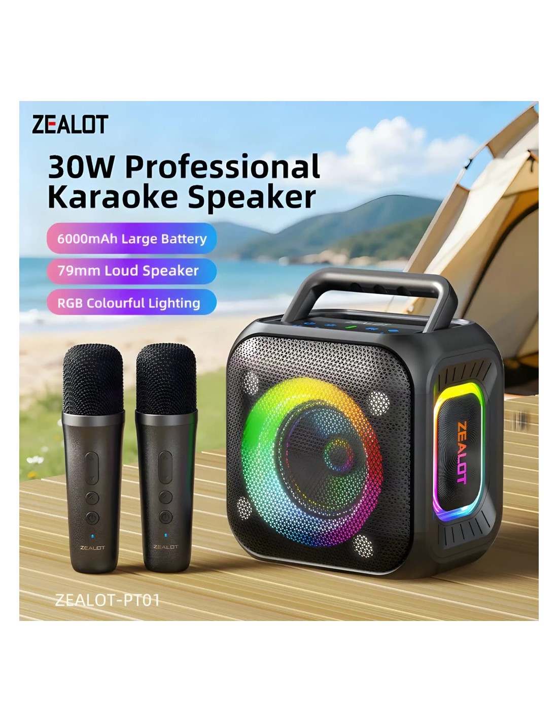 Altavoz Bluetooth Zealot PT01 en Logroño