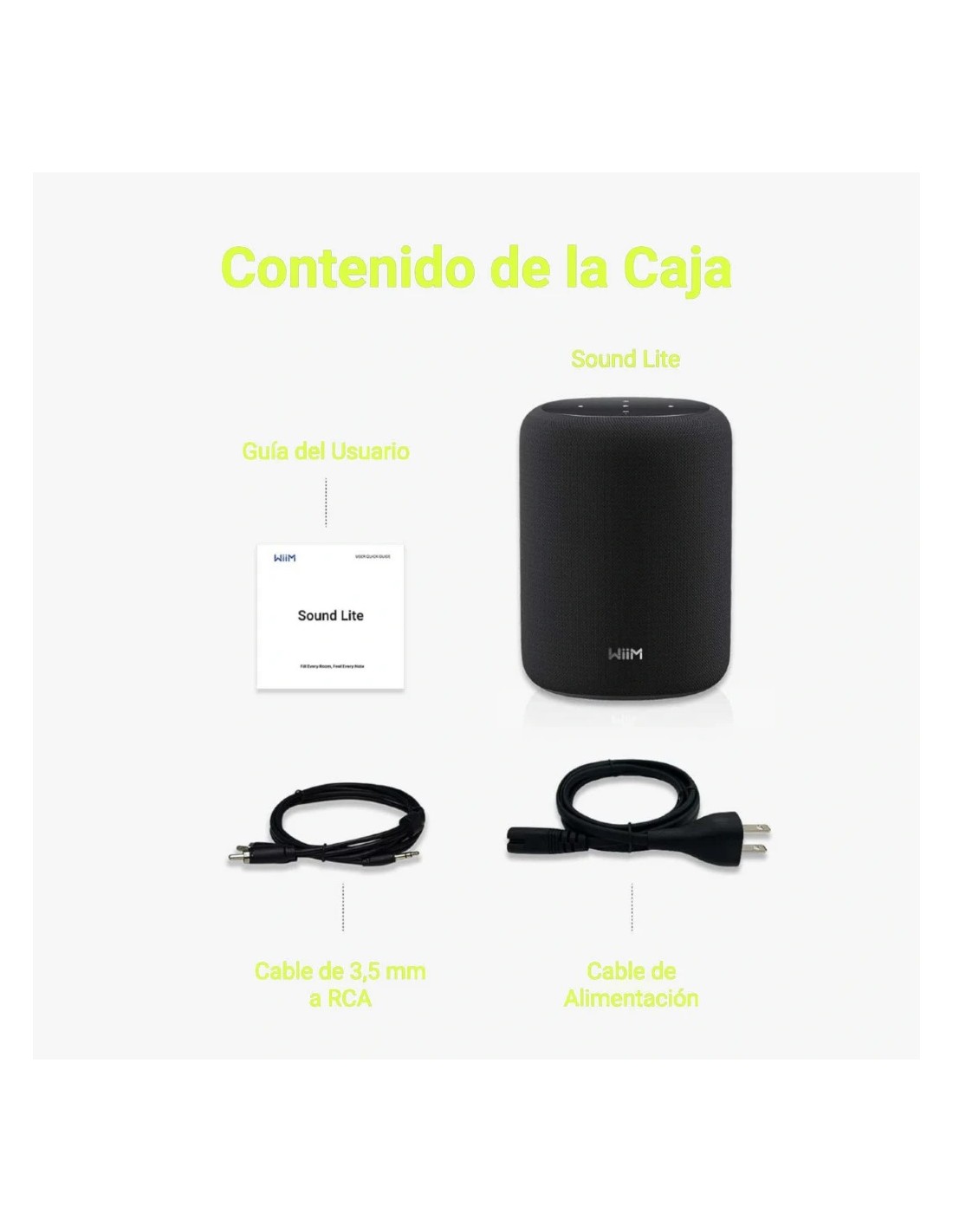Altavoz inteligente WiiM Sound con pantalla táctil compatible con Alex