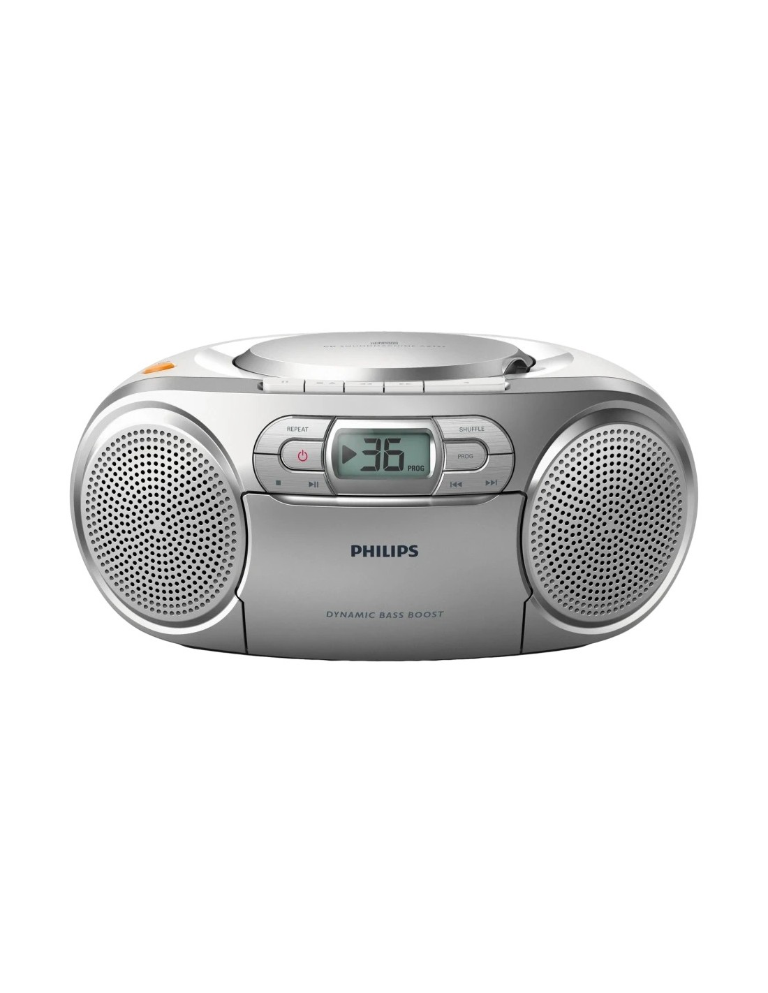 Philips AZ127/12 FM Red o pilas LR14 Entrada 3,5mm LCD Radiocasete