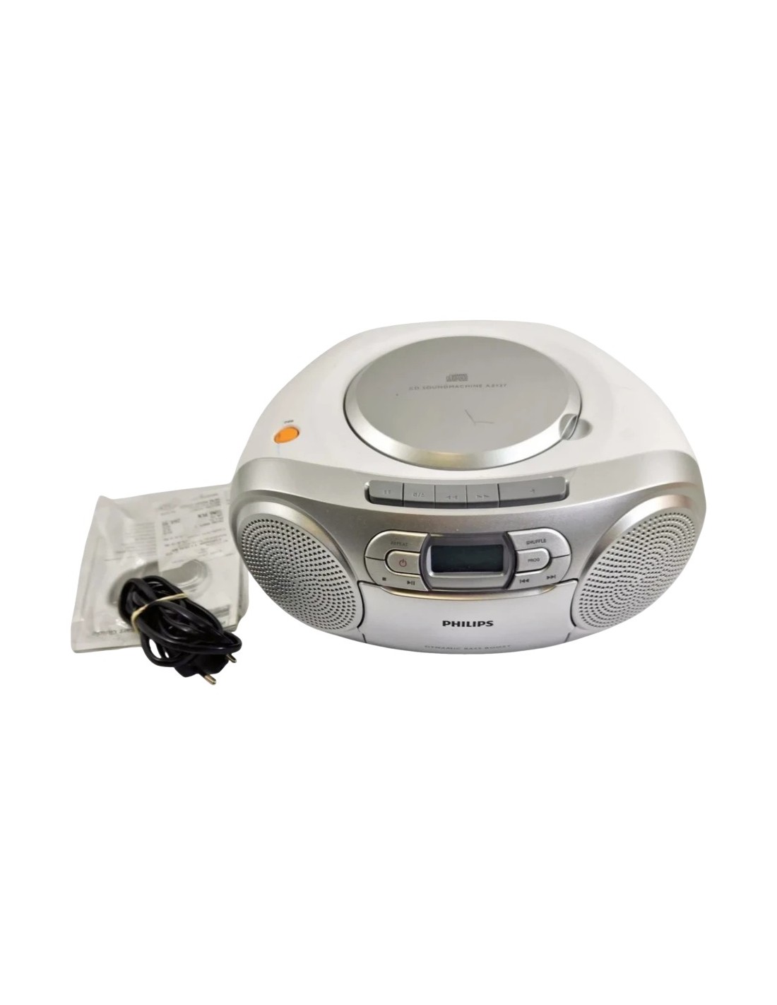 Philips AZ127/12 FM Red o pilas LR14 Entrada 3,5mm LCD Radiocasete