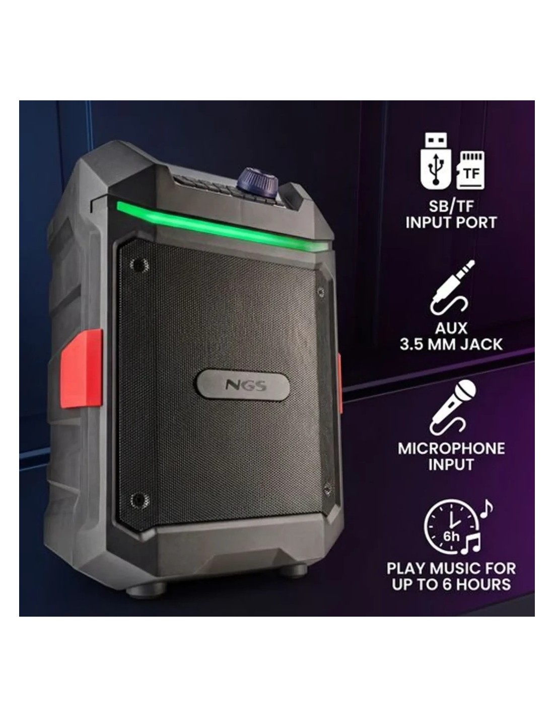 Altavoz Bluetooth NGS Wild Bash Compact en Logroño