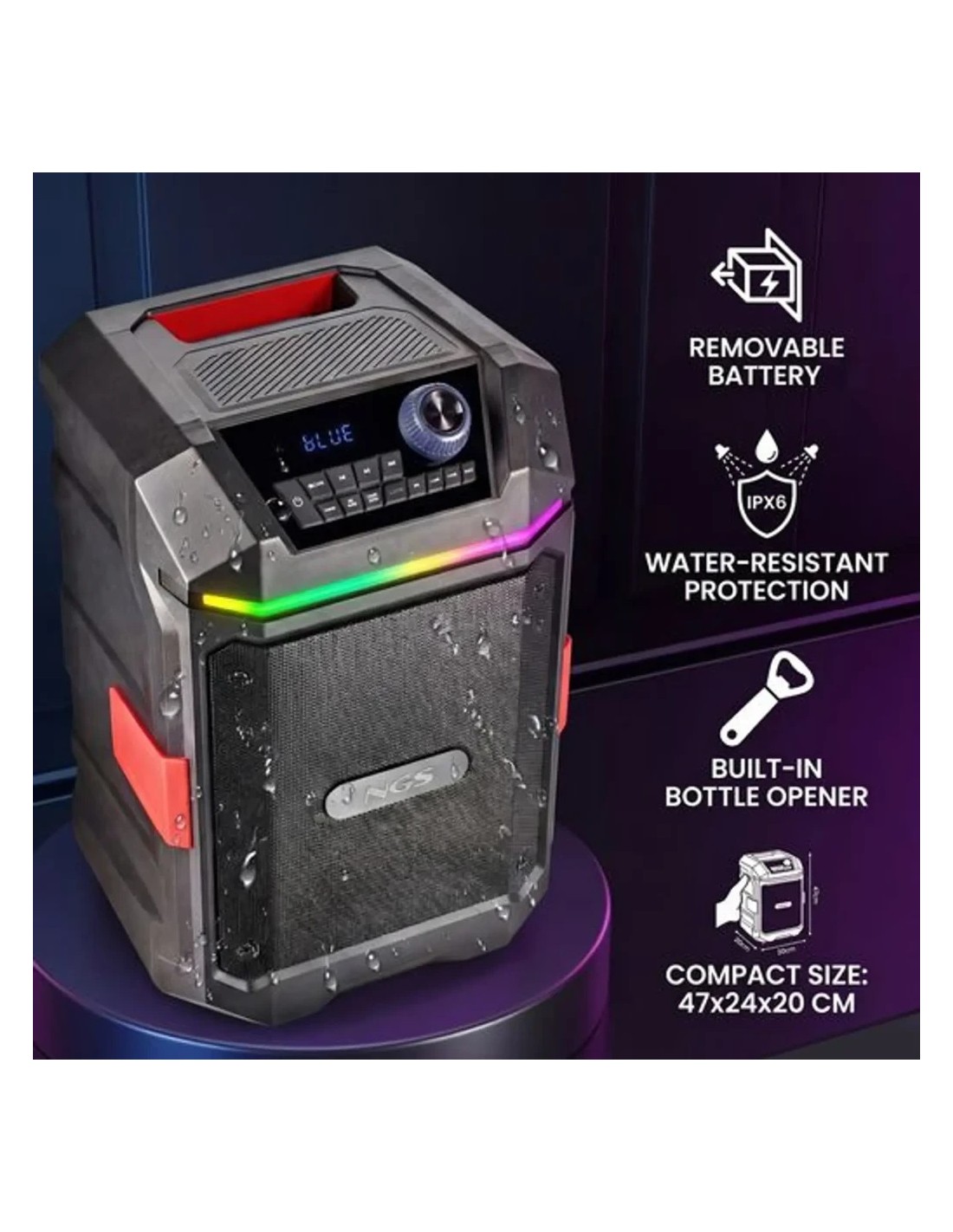 Altavoz Bluetooth NGS Wild Bash Compact en Logroño