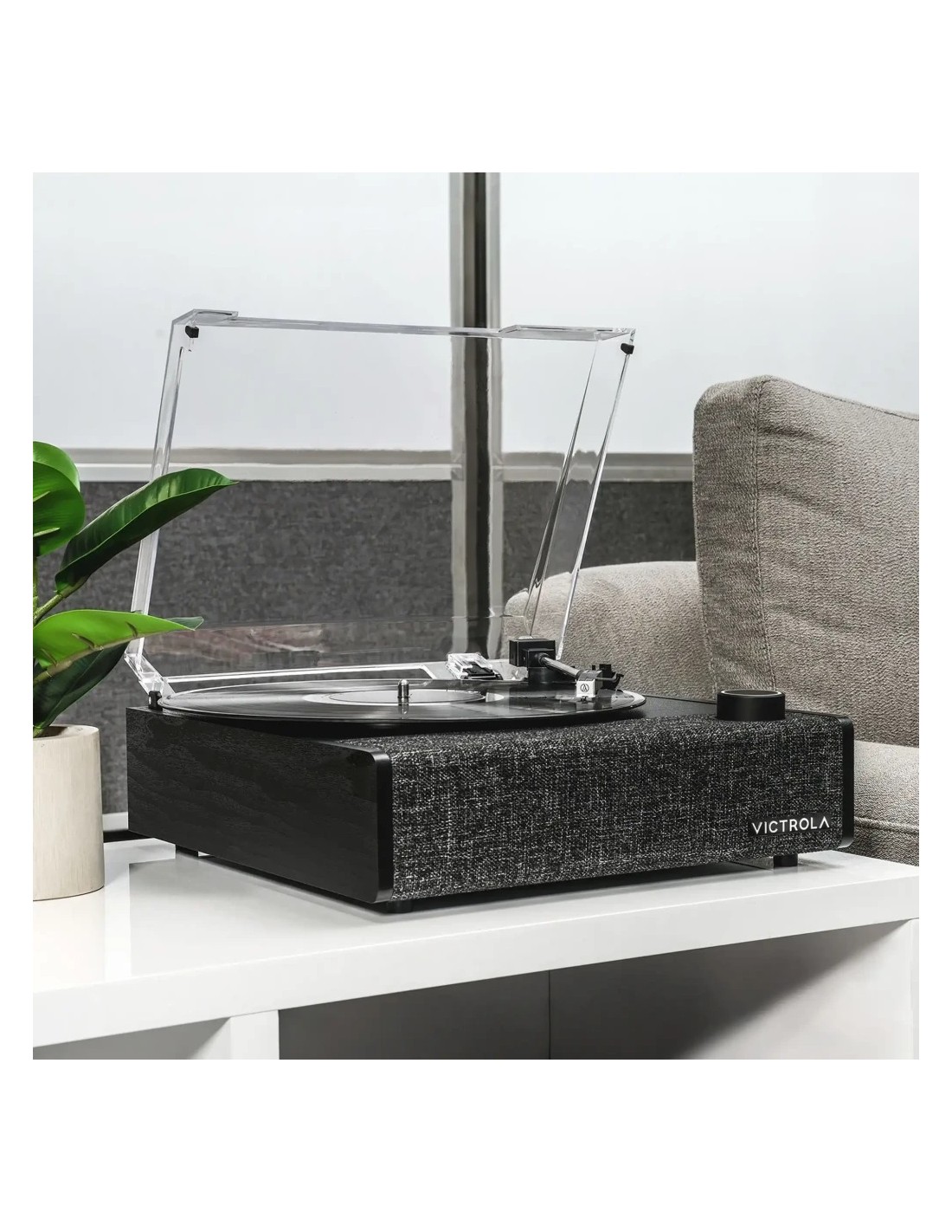 Victrola Eastwood II VTA-74 Bluetooth tracción por correa 33/45 rpm To