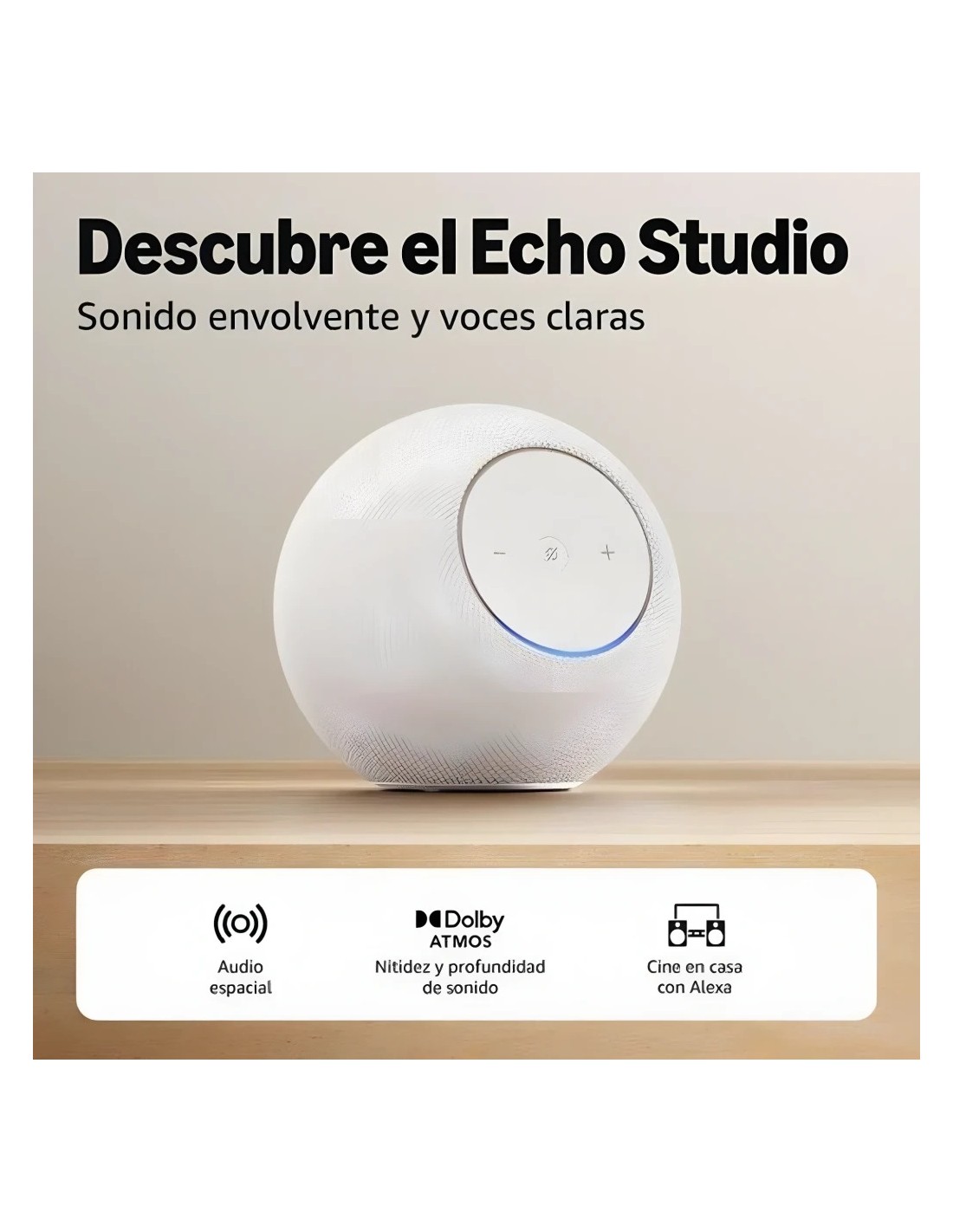 Altavoz inteligente Amazon Echo Studio 2025 Dolby Atmos Bluetooth WiFi