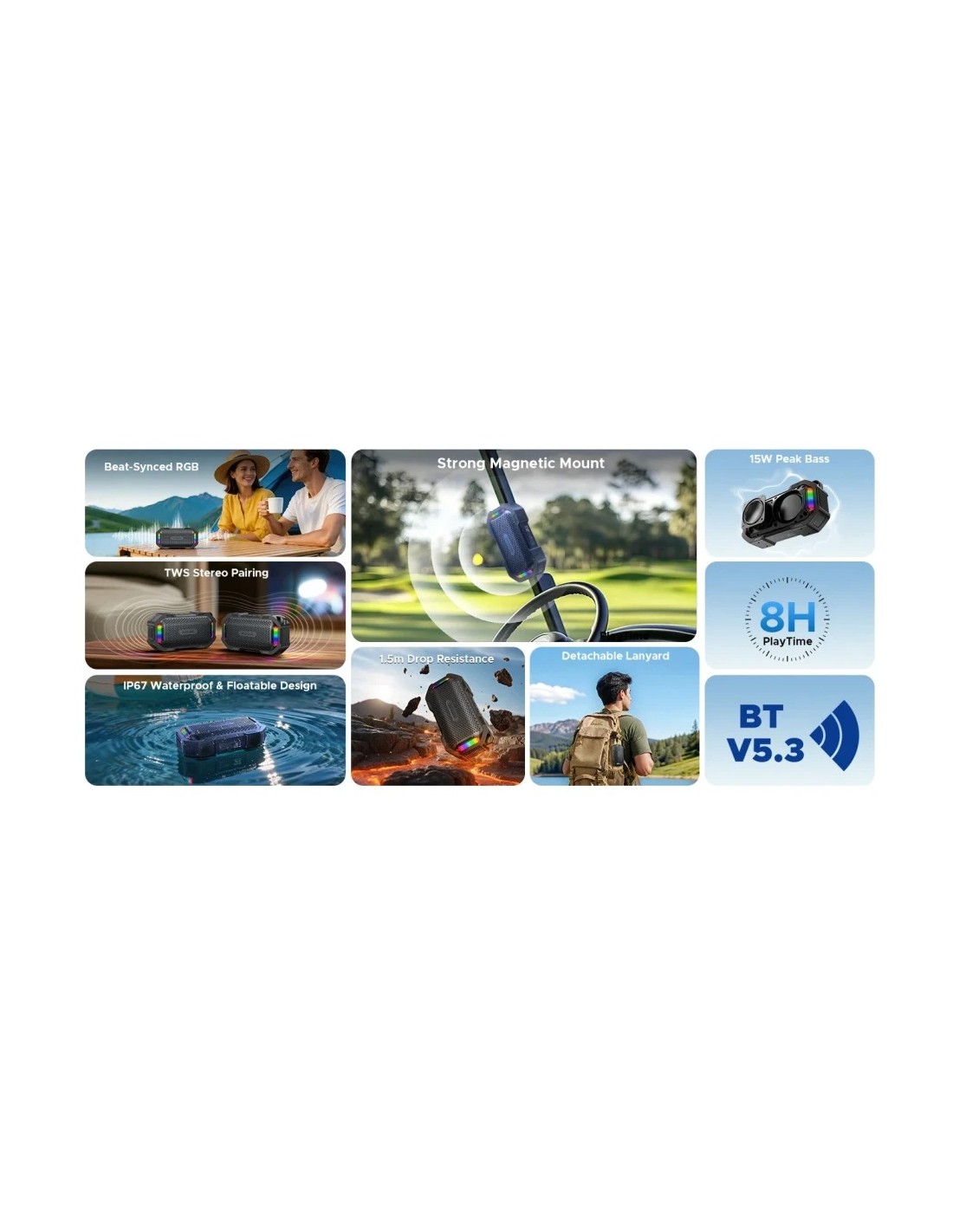 Altavoz Bluetooth Doogee Mag Grip Mini en Logroño