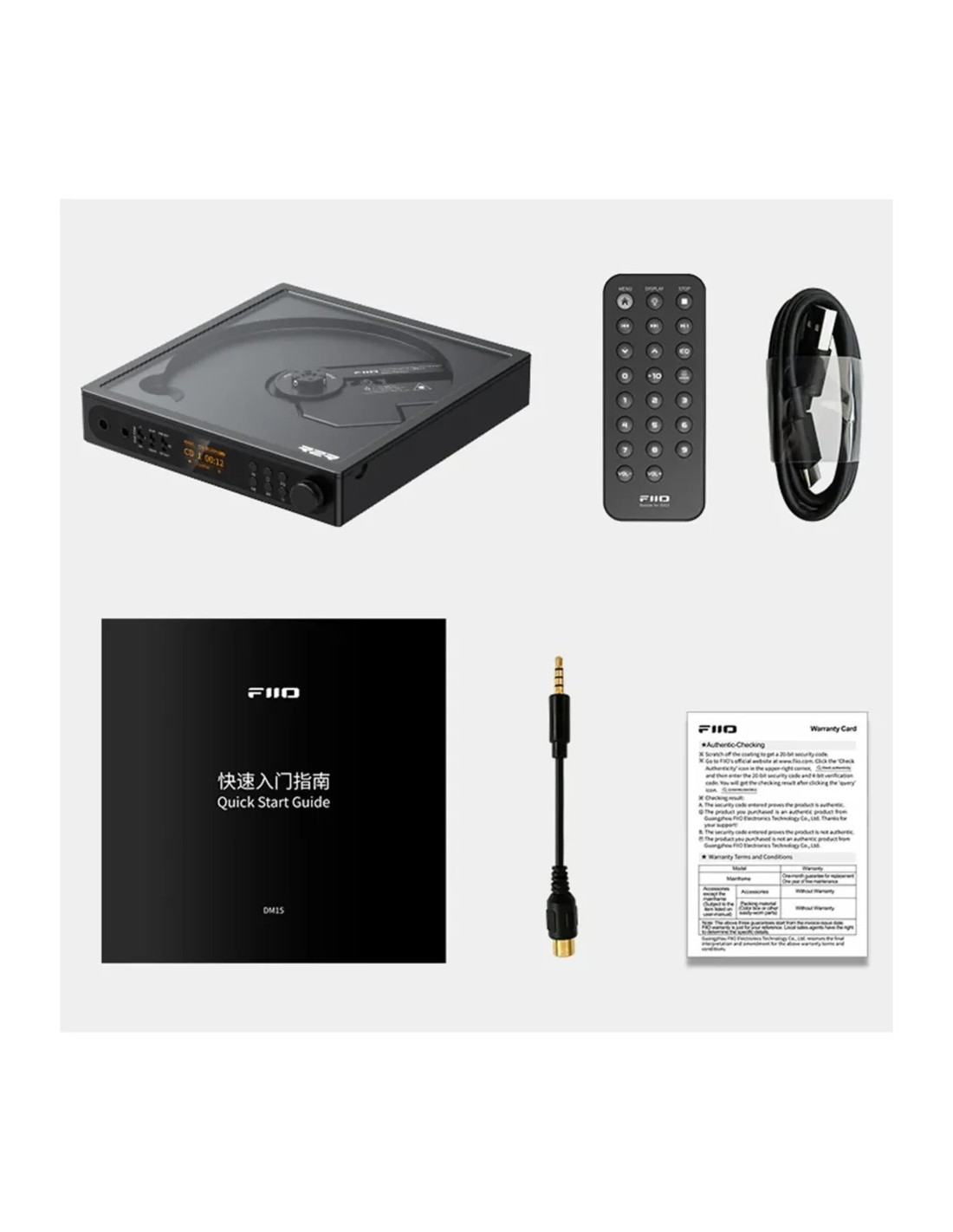 FiiO DM15 R2R 4,4mm Balanceada Bluetooth DAC Reproductor de CD