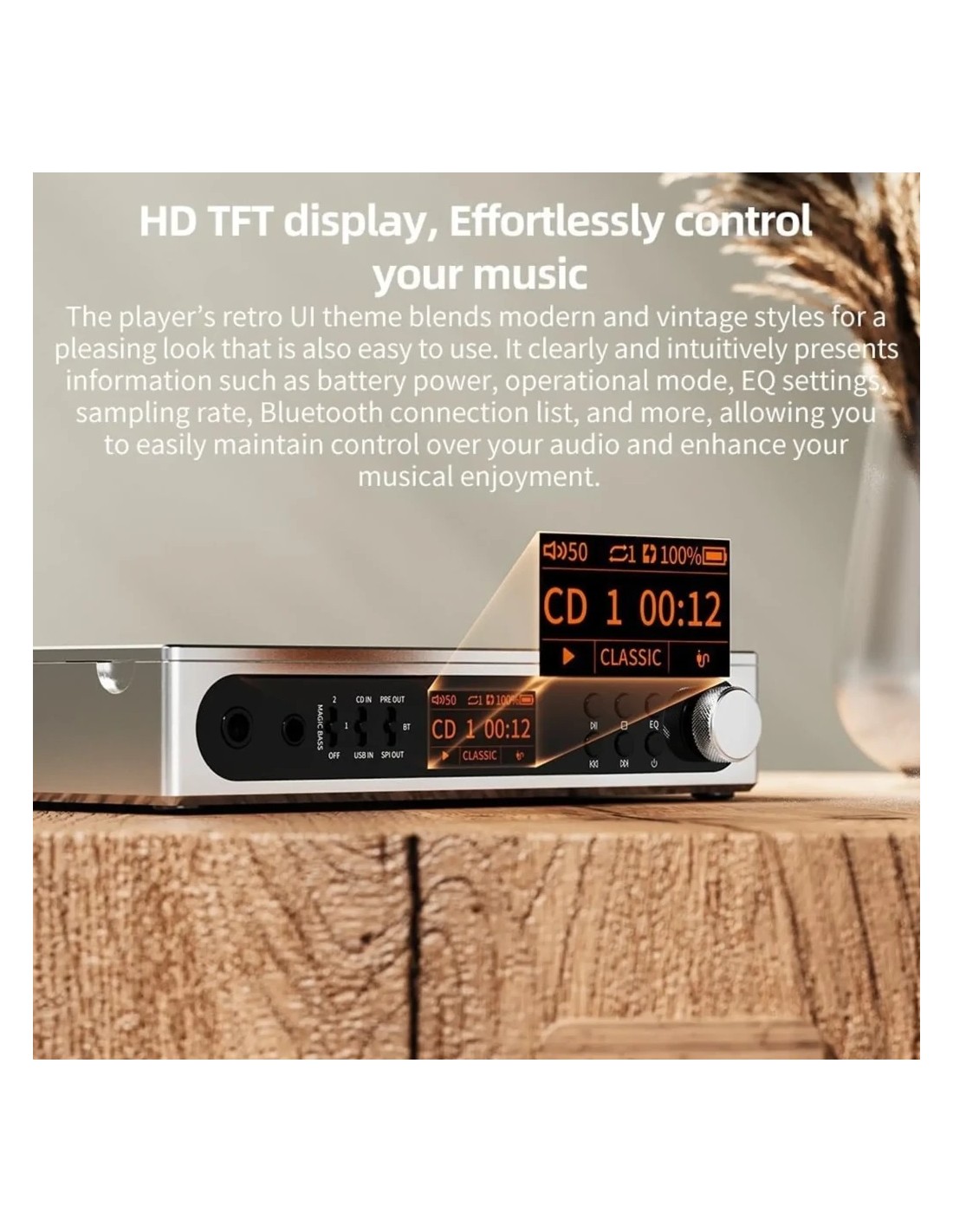 FiiO DM15 R2R 4,4mm Balanceada Bluetooth DAC Reproductor de CD