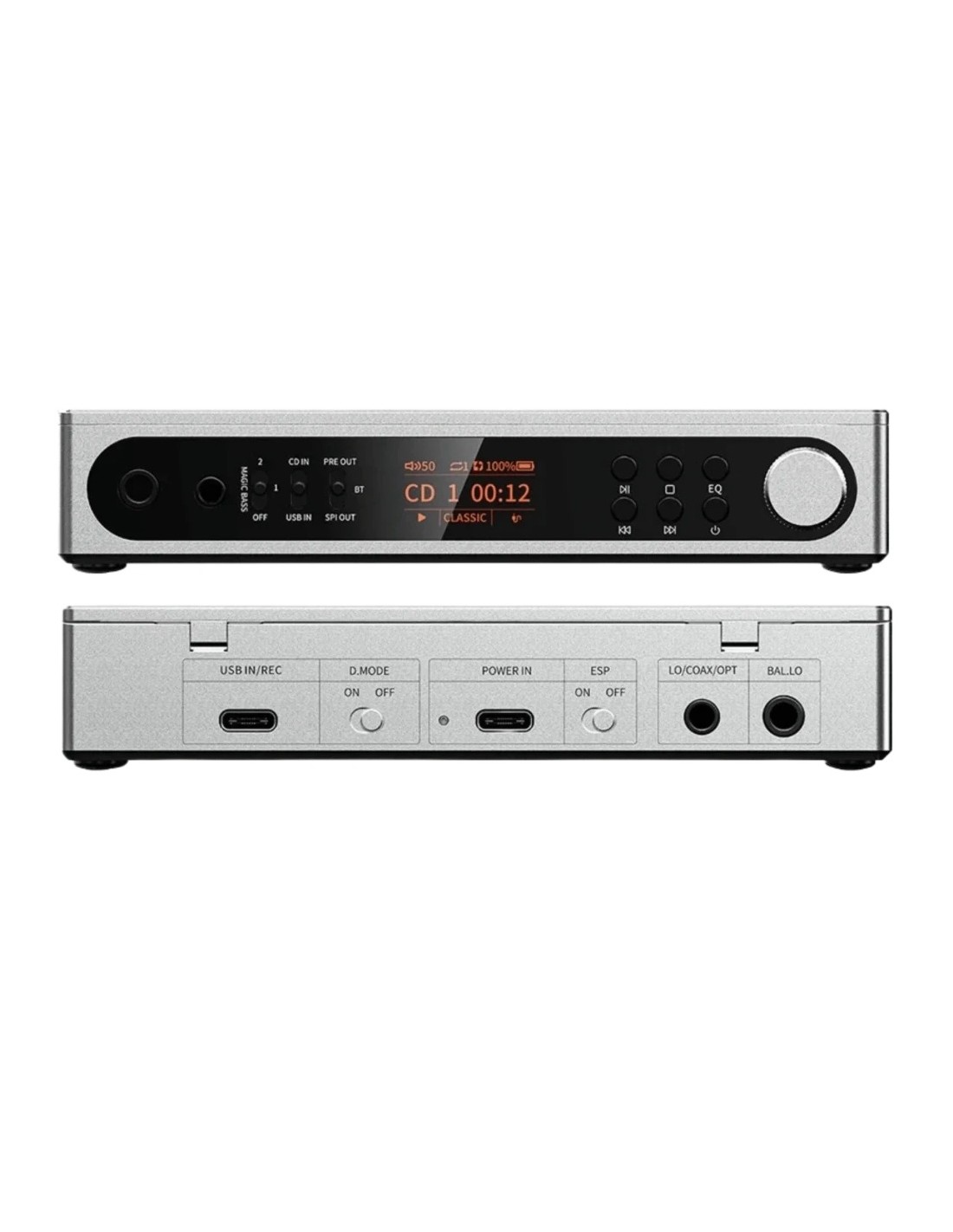 FiiO DM15 R2R 4,4mm Balanceada Bluetooth DAC Reproductor de CD