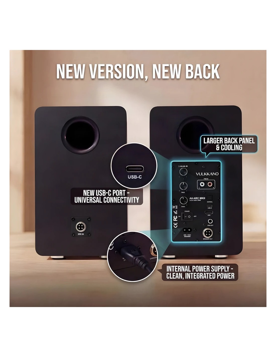 Altavoz Bluetooth Vulkkano A5 ARC MKII HDMI ARC Óptica en Logroño