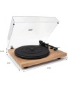 Vulkkano TD20 Belt Drive tracción por correa 33/45 rpm Tocadiscos