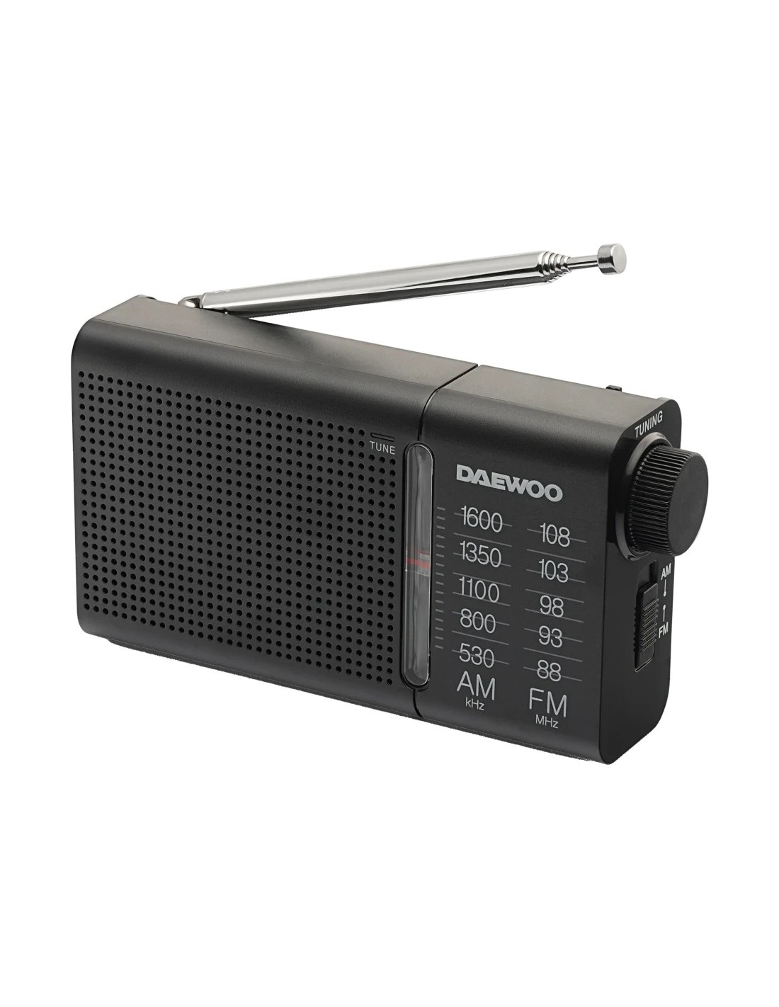 Radio portátil Daewoo AM/FM A pilas Jack 3,5 mm DW1119 en Logroño