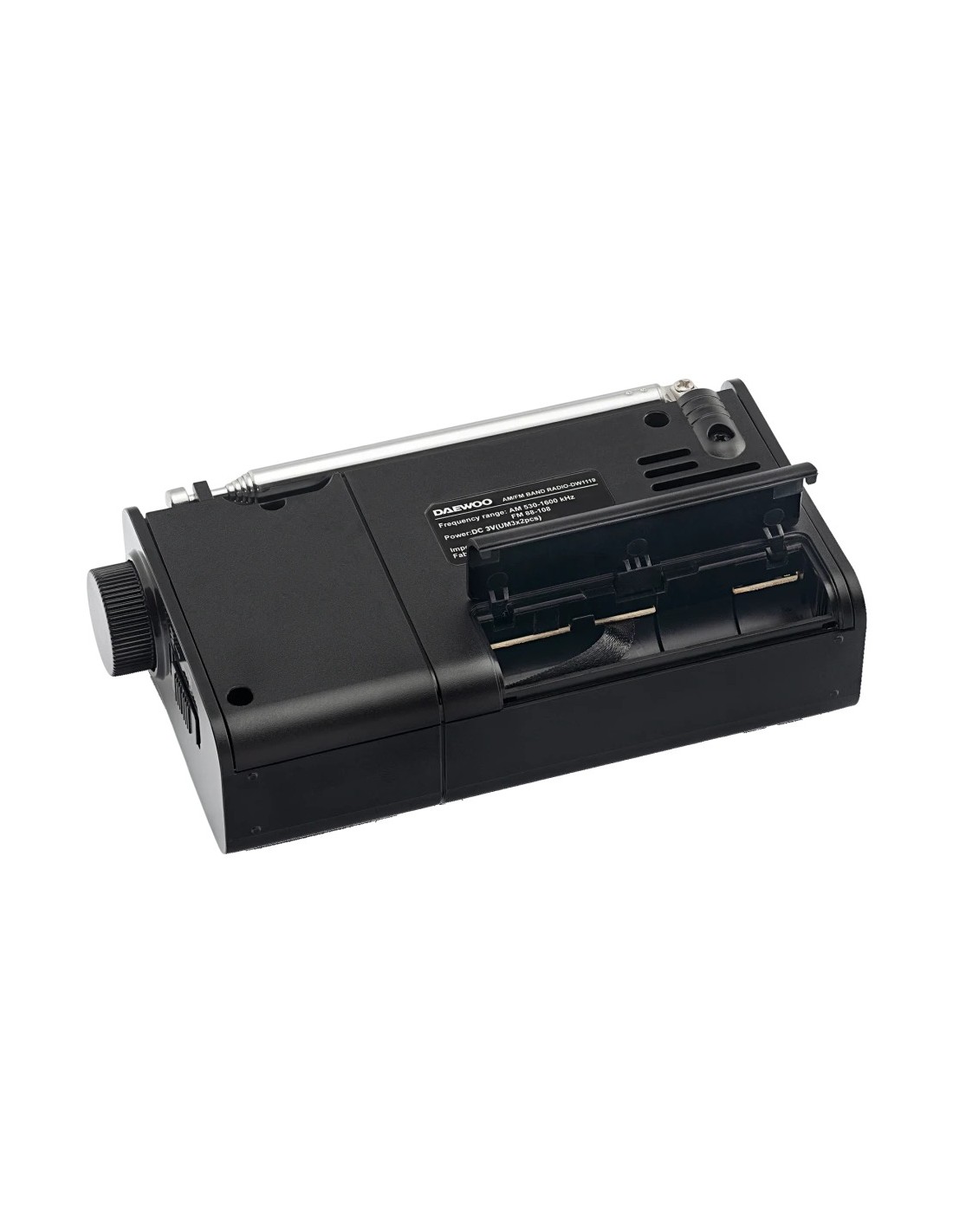 Radio portátil Daewoo AM/FM A pilas Jack 3,5 mm DW1119 en Logroño