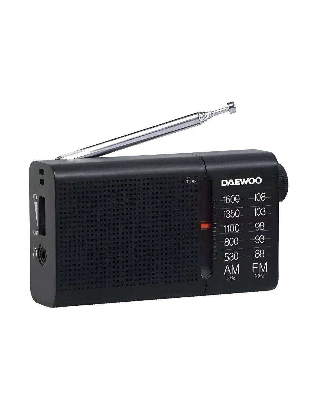 Radio portátil Daewoo AM/FM A pilas Jack 3,5 mm DW1119 en Logroño