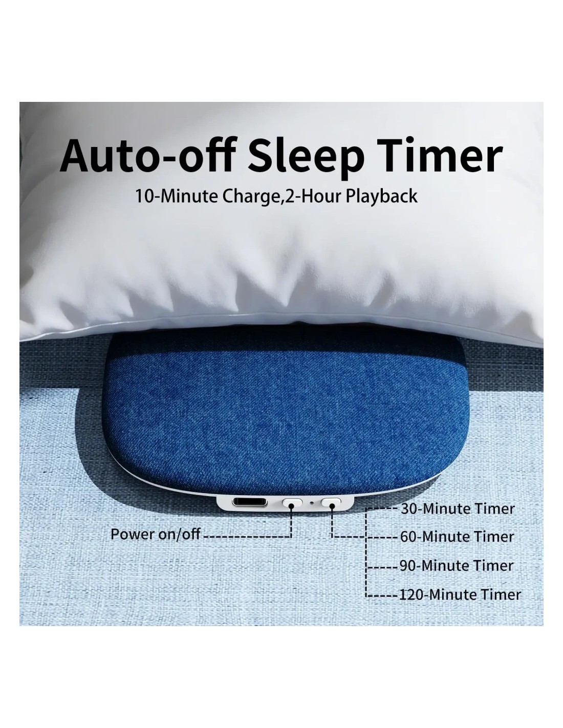 Altavoz Bluetooth de almohada para dormir en Logroño