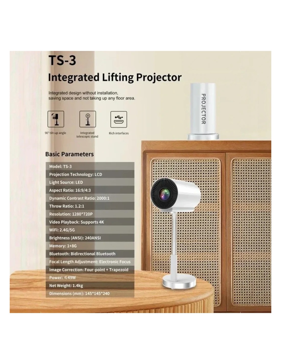 Proyector TS-3 en Logroño