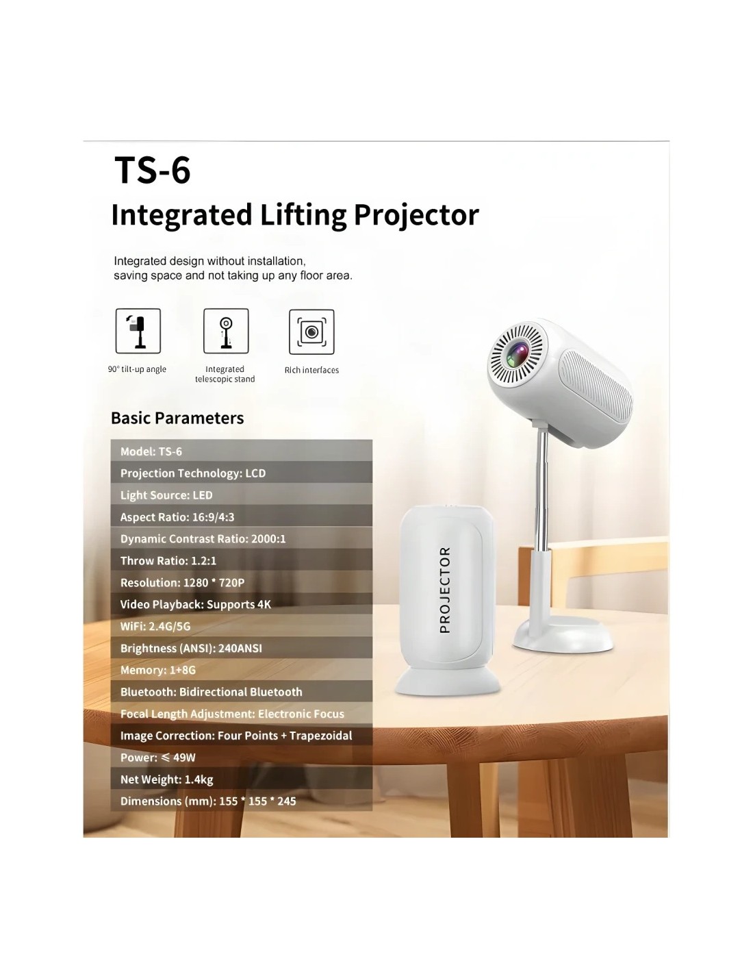 Proyector TS-6 en Logroño