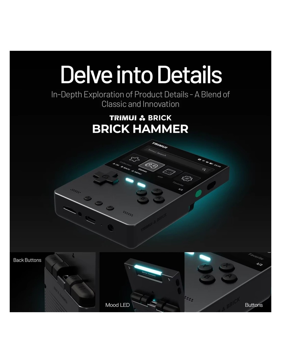 Consola portátil Trimui Brick Hammer en Logroño