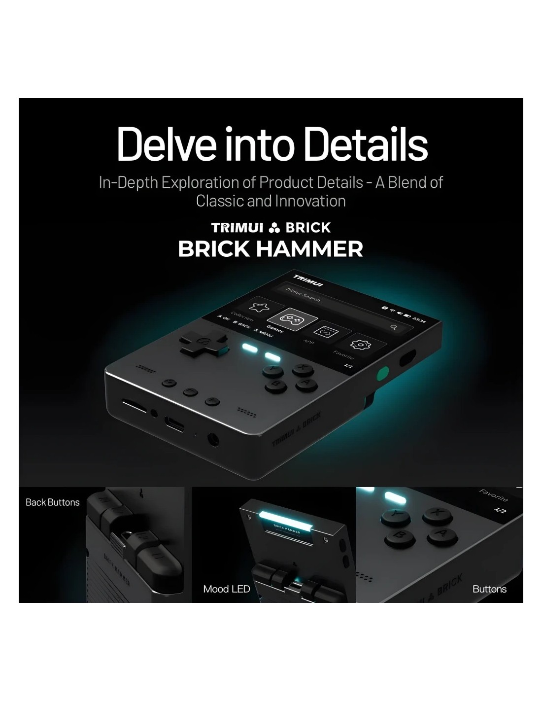 Consola portátil Trimui Brick Pro 1GB/64GB en Logroño