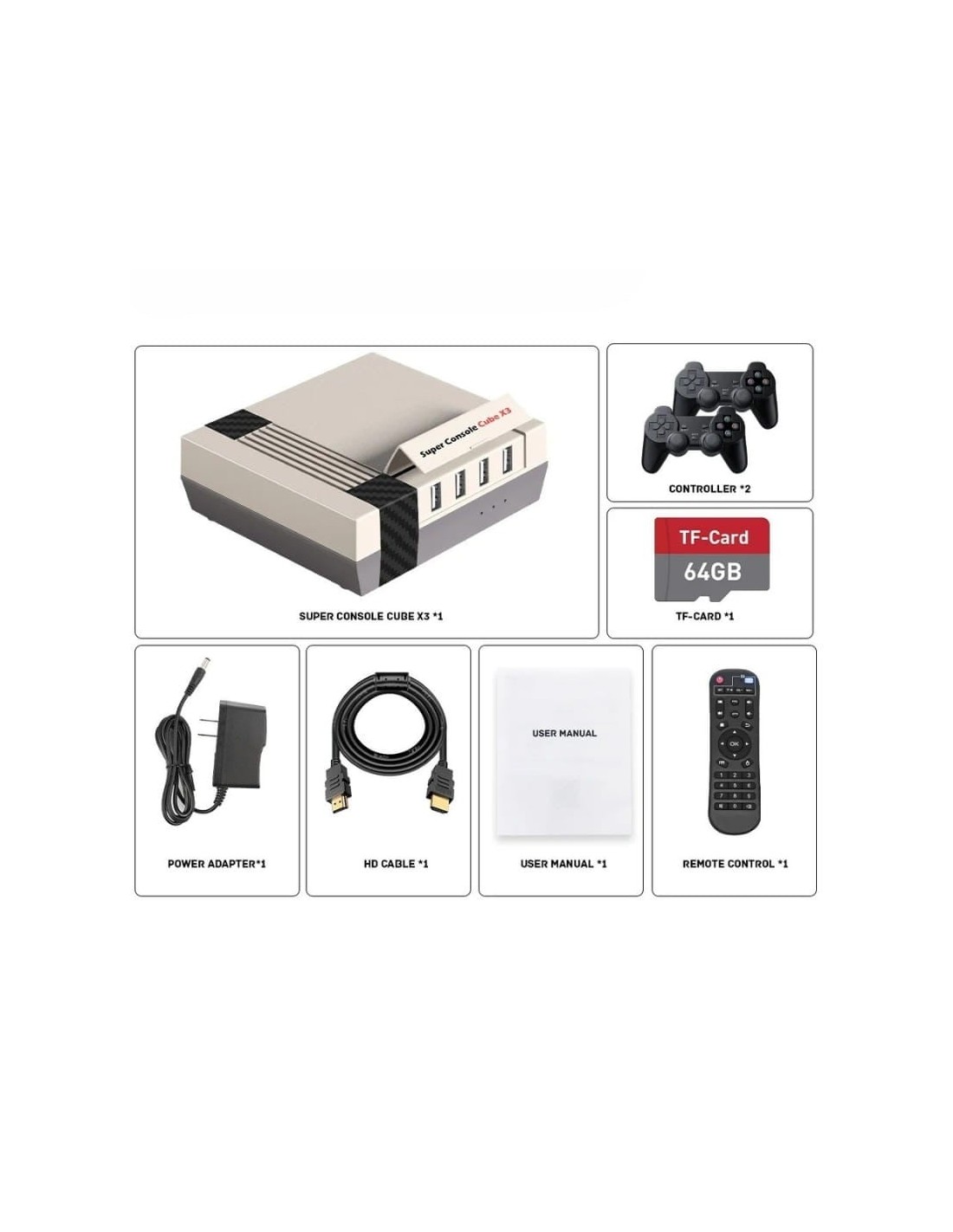 Consola retro Super Console Cube X3 Tarjeta 64GB en Logroño